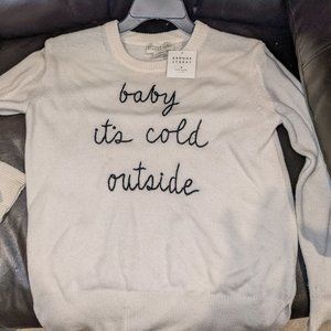 Kate Spade Broome Street Baby It's Cold Outside Sweater, NWT, S